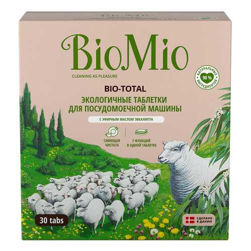 Таблетки для посудомоечной машины BioMio bio-total 30 штук в Хофтер