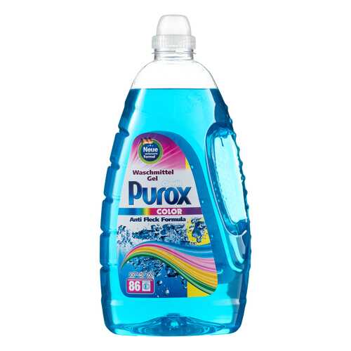 Гель для стирки Purox Color для цветного белья 4300 мл 86 стирок в Хофтер