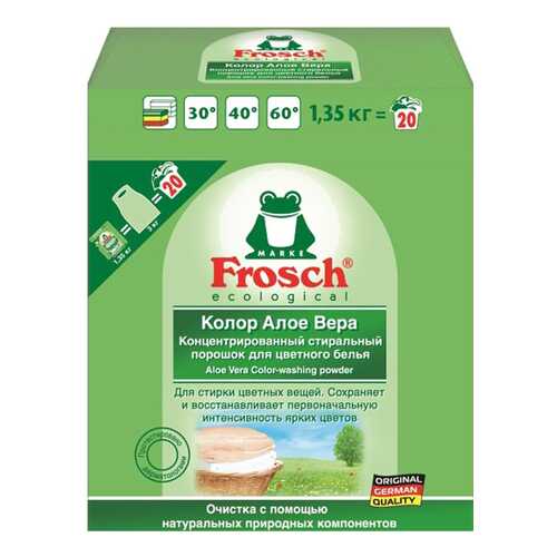 Стиральный порошок Frosch для цветного белья алоэ-вера 1.35 кг в Хофтер