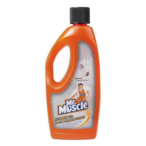 Средство для очистки труб и сливов Mr.Muscle активный гель 500 мл в Хофтер