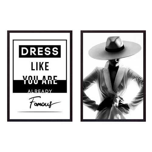 Набор постеров Коллаж Fashion №40 30х50 см в Хофтер