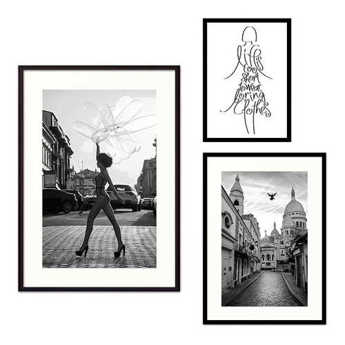 Набор постеров Коллаж Fashion №53 80х80 см в Хофтер