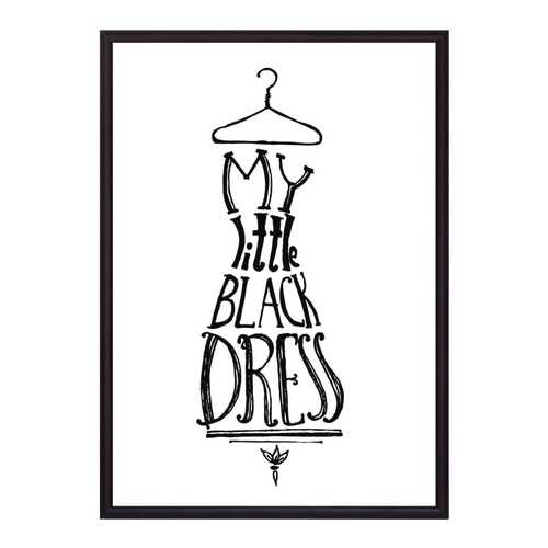Постер в рамке Little Black Dress 50х70 см в Хофтер