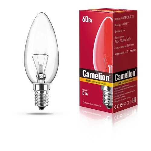 Лампа накаливания Camelion свеча прозрачная 60W E14 в Хофтер