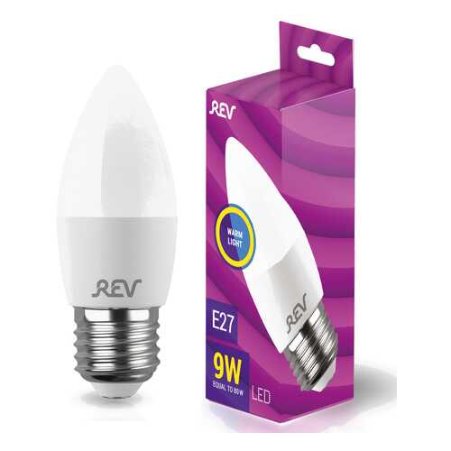 Лампа светодиодная REV C37 Е27 9W, 2700K, теплый свет в Хофтер
