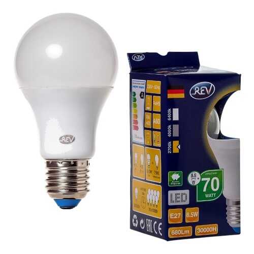 Лампочка светодиодная LED, груша Е27 8,5W 2700K теплый свет в Хофтер