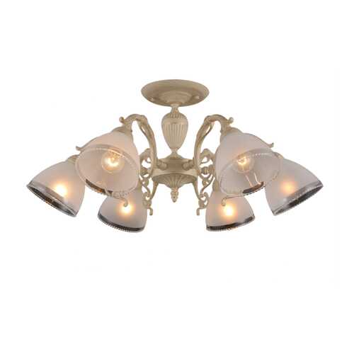 Люстра 6 x E14, 40W, белое золото, Natali Kovaltseva 79010/6C BEIGE GOLD в Хофтер