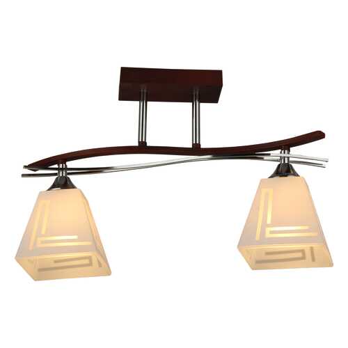 Люстра потолочная 2*60Вт Е27 IMEX MD.3139-2-S WENGE+CH в Хофтер