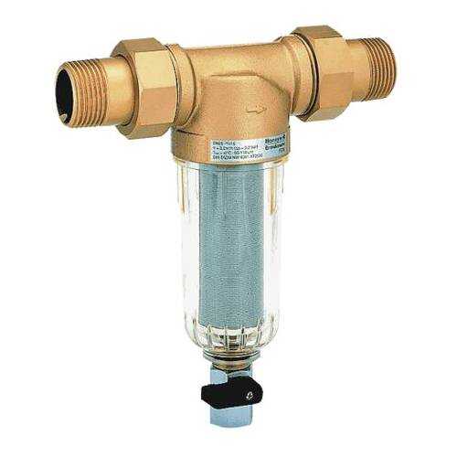 Фильтр сетчатый T-обр пластик Ду15 Ру16 Тмакс=40 oC G1/2 НР FF06 Honeywell FF06-1/2AABRU в Хофтер