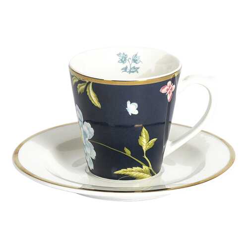 Чашка с блюдцем Laura Ashley Heritage 90мл Midnight Uni в Хофтер