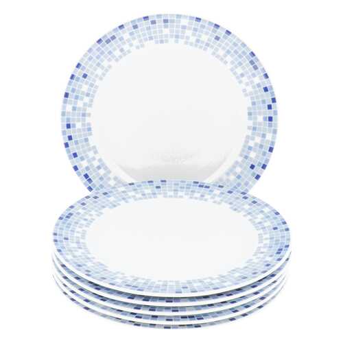 Тарелка мелкая 21 см Opal, декор Мозаика (набор 6 шт.) в Хофтер