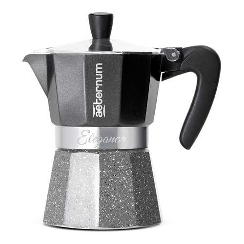 Гейзерная кофеварка AETERNUM/Bialetti ELEGANCE Black 3 чашки в Хофтер